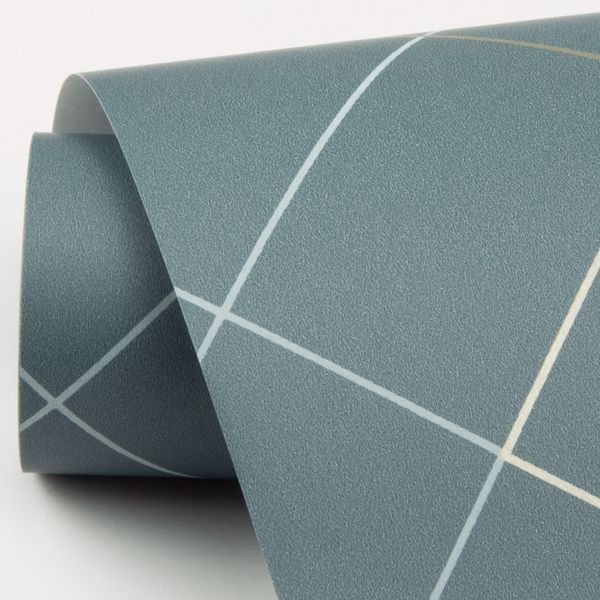 A Street Prints Ballard Teal Geometric Wallpaper- Scott Living