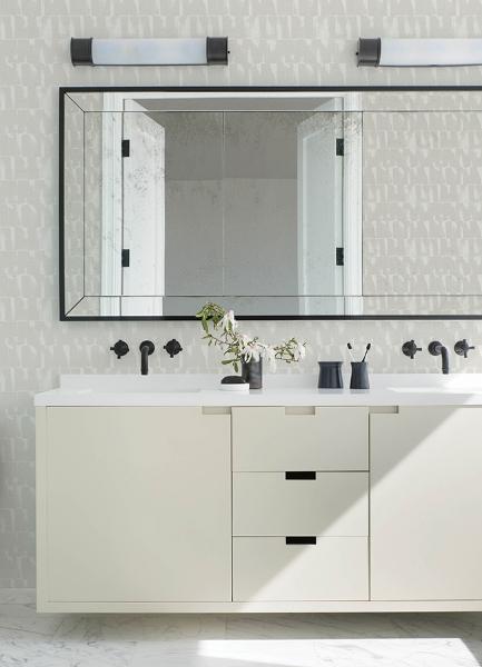 A Street Prints Bancroft Dove Artistic Stripe Wallpaper