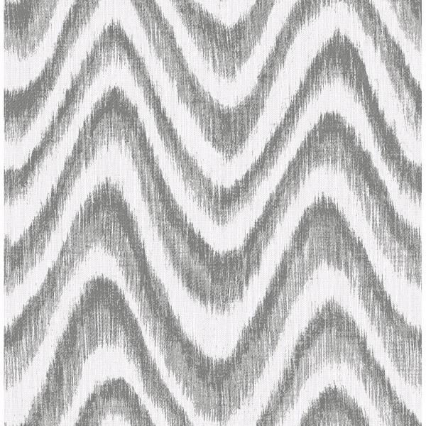 a street prints Bargello Grey Faux Grasscloth Wave Wallpaper