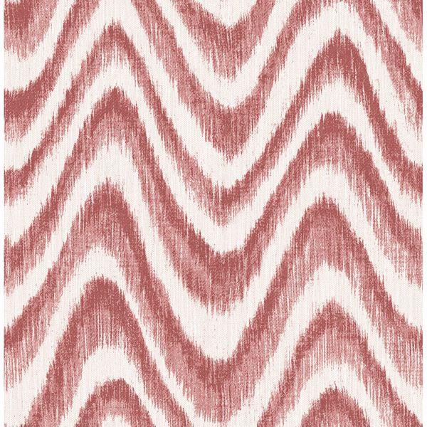 a street prints Bargello Red Faux Grasscloth Wave Wallpaper