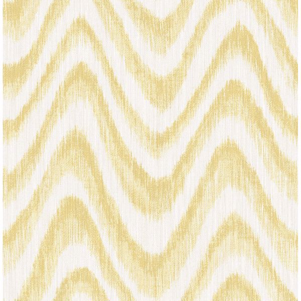 a street prints Bargello Yellow Faux Grasscloth Wave Wallpaper