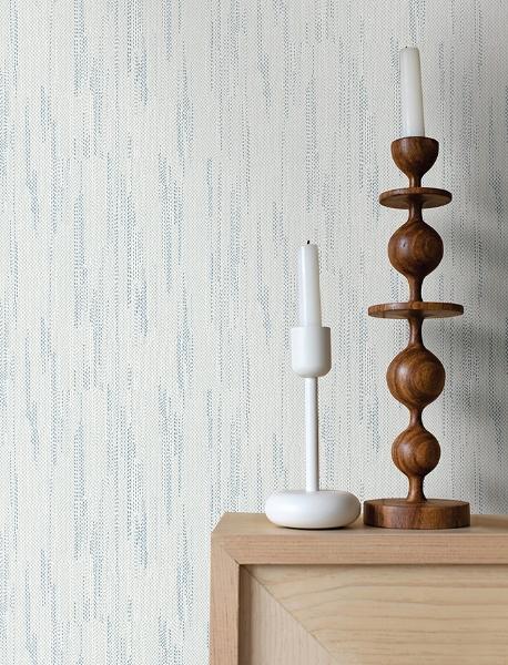 A Street Prints Baris Aqua Stipple Stripe Wallpaper