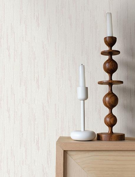 A Street Prints Baris Rose Gold Stipple Stripe Wallpaper