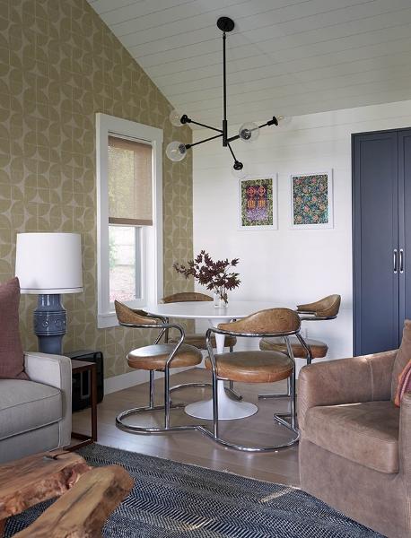 A Street Prints Baxter Honey Semicircle Mosaic Wallpaper