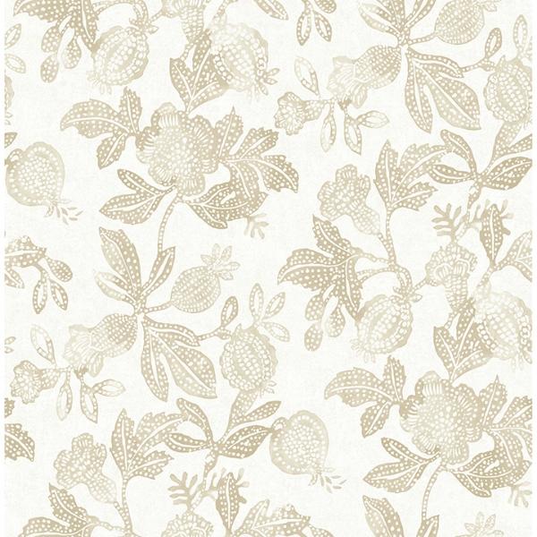 a street prints Beach Rose Champagne Floral Fruits Wallpaper