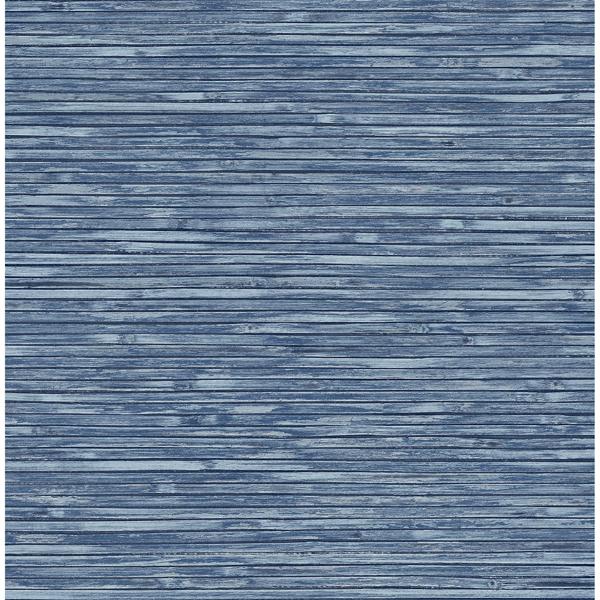 a street prints Bellport Denim Wooden Slat Wallpaper