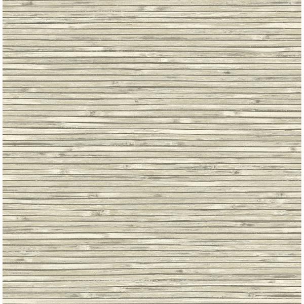 a street prints Bellport Ivory Wooden Slat Wallpaper