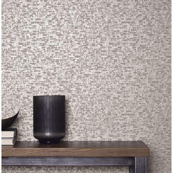 A Street Prints Belvedere Grey Faux Slate Wallpaper