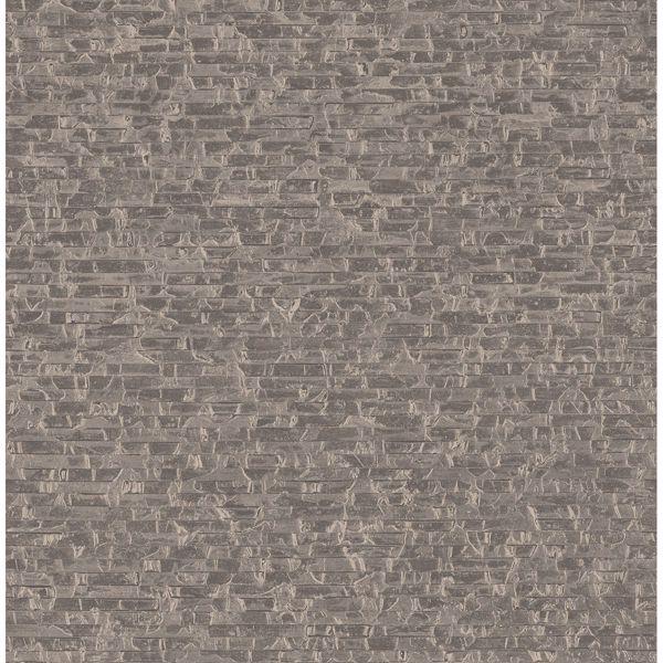 a street prints Belvedere Taupe Faux Slate Wallpaper