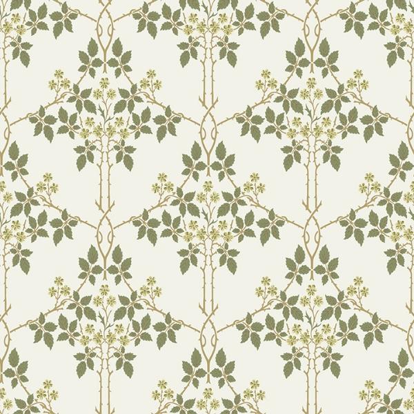 a street prints Blackberry Chartreuse Vine Trellis Wallpaper