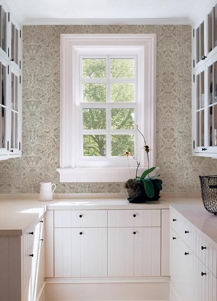 A Street Prints Blanche Neutral Floral Damask Wallpaper