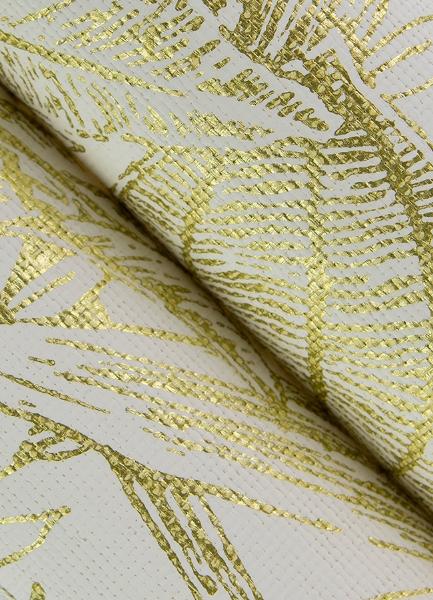 A Street Prints Brentwood Yellow Palm Leaves Wallpaper By Scott Living