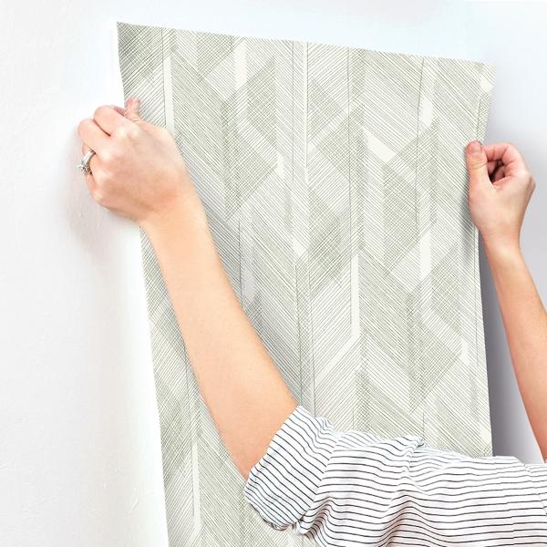 A Street Prints Bryant Evergreen Crosshatch Wallpaper