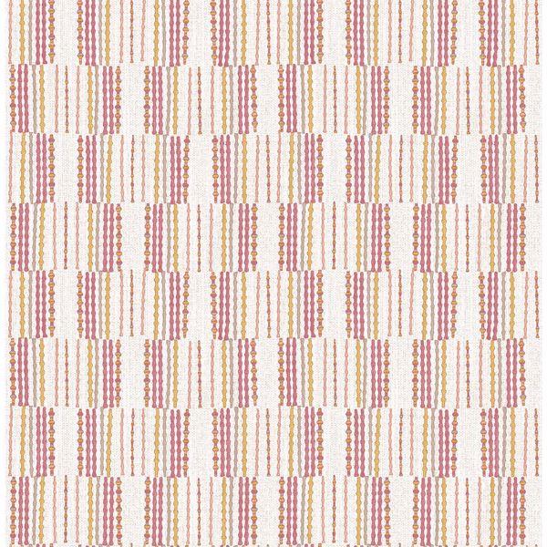 a street prints Burgen Orange Geometric Linen Wallpaper