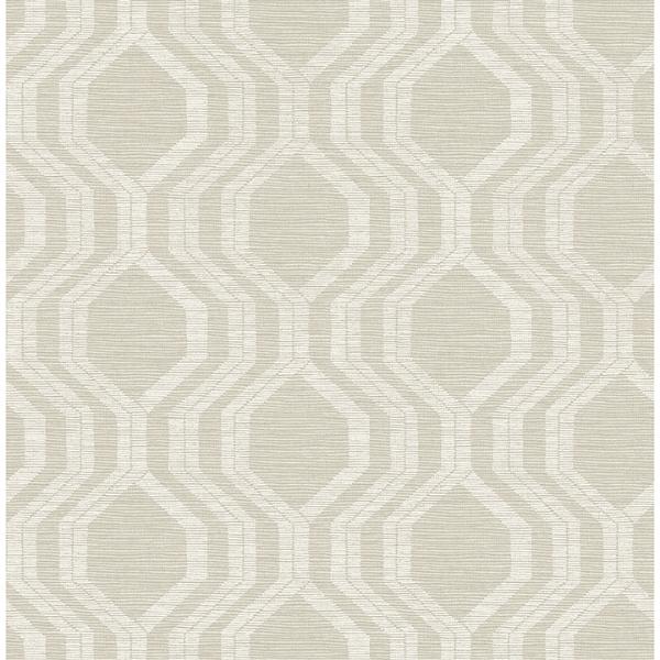 a street prints Burton Neutral Modern Ogee Wallpaper