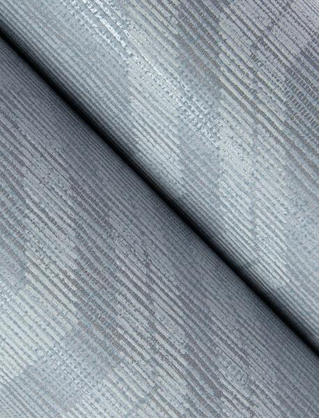 A Street Prints Burton Pewter Modern Ogee Wallpaper