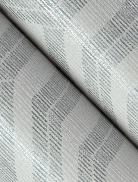 A Street Prints Burton Silver Modern Ogee Wallpaper