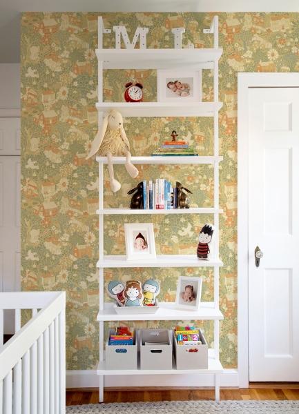 A Street Prints Bygga Bo Butter Woodland Village Wallpaper