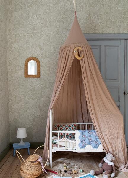 A Street Prints Bygga Bo Light Grey Woodland Village Wallpaper