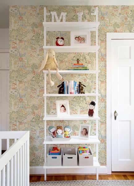 A Street Prints Bygga Bo Neutral Woodland Village Wallpaper