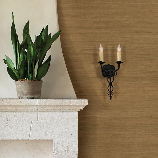 A Street Prints Caihon Bronze Sisal Grasscloth Wallpaper