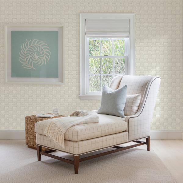 A Street Prints Calabash Dove Rope Basketweave Wallpaper