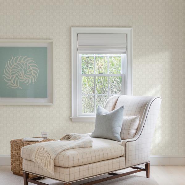 A Street Prints Calabash Light Grey Rope Basketweave Wallpaper
