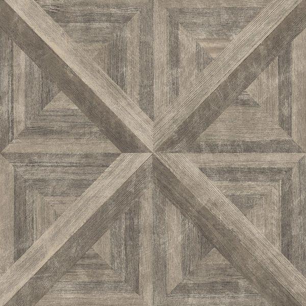 a street prints Carriage House Brown Geometric Wood Wallpaper