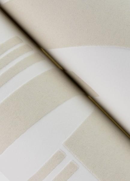 A Street Prints Carter Cream Geometric Flock Wallpaper By Scott Living