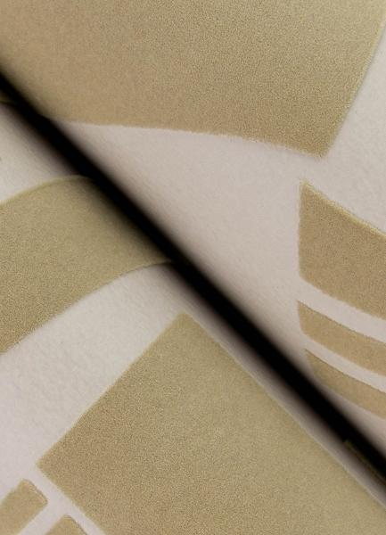 A Street Prints Carter Light Brown Geometric Flock Wallpaper By Scott Living
