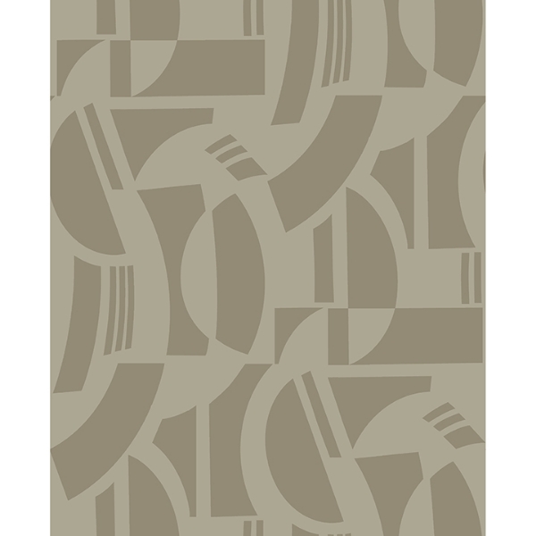 a street prints Carter Light Brown Geometric Flock Wallpaper by Scott Living