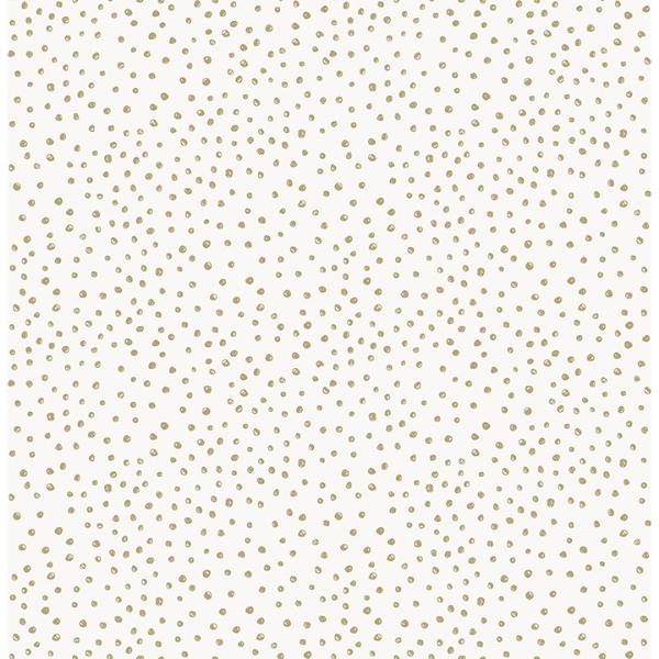 a street prints Cassie White Petite Polka Wallpaper