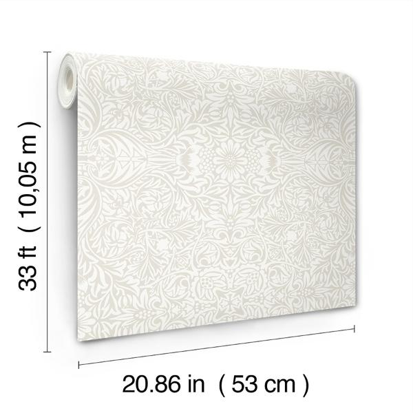 A Street Prints Ceiling Dove Intricate Floral Wallpaper
