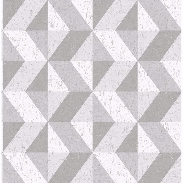 a street prints Cerium Grey Concrete Geometric Wallpaper