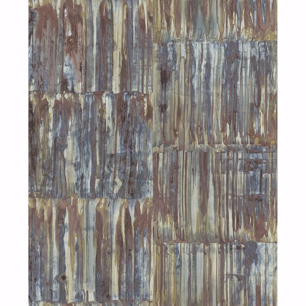 a street prints Chavez Multicolor Faux Metal Panels Wallpaper