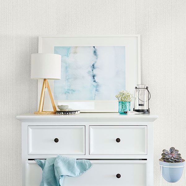 A Street Prints Comares Dove Stripe Texture Wallpaper