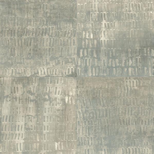 a street prints Conundrum Sage Faux Metal Wallpaper