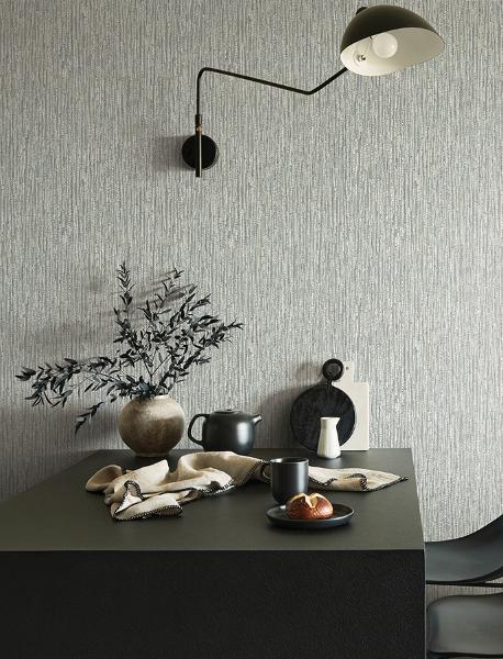 A Street Prints Corliss Grey Beaded Strands Wallpaper