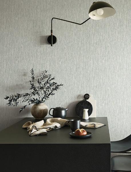 A Street Prints Corliss Light Grey Beaded Strands Wallpaper