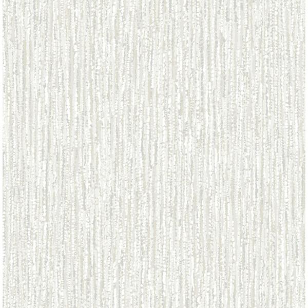 a street prints Corliss Light Grey Beaded Strands Wallpaper