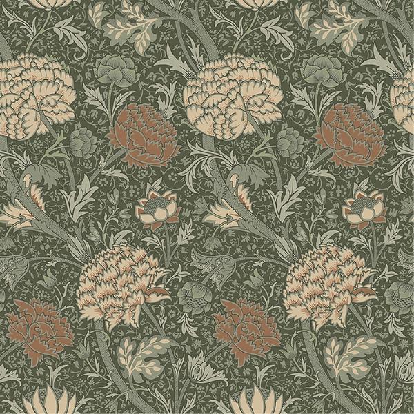 a street prints Cray Sea Green Floral Trail Wallpaper