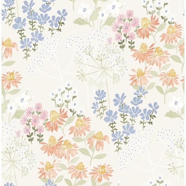 a street prints Cultivate Pastel Springtime Blooms Wallpaper