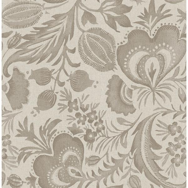 a street prints Culver Light Brown Jacobean Wallpaper by Scott Living