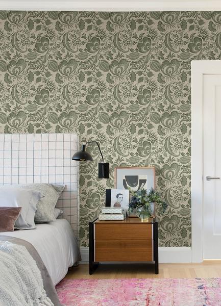 A Street Prints Culver Moss Jacobean Wallpaper By Scott Living