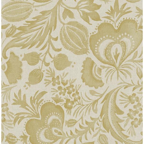 a street prints Culver Mustard Jacobean Wallpaper by Scott Living
