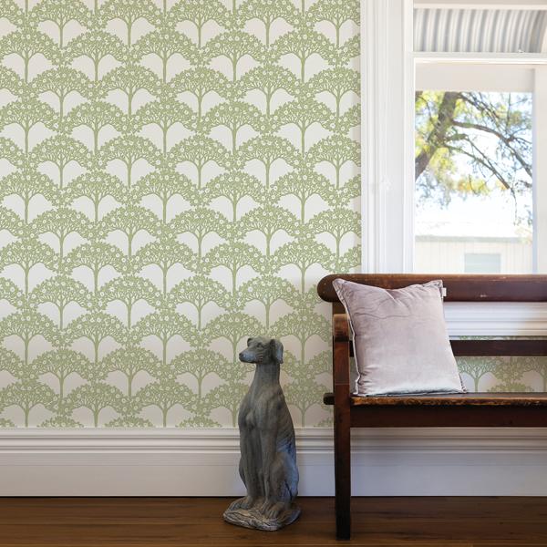 A Street Prints Dawson Green Magnolia Tree Wallpaper