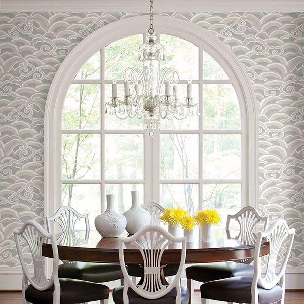 A Street Prints Decowave Platinum Wallpaper By Sarah Richardson