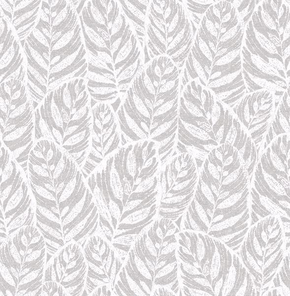a street prints Del Mar Grey Botanical Wallpaper- Scott Living