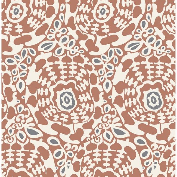 a street prints Divine Rust Abstract Medallion Wallpaper