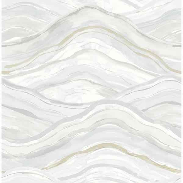 a street prints Dorea Light Blue Striated Waves Wallpaper